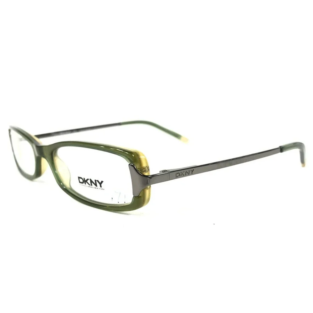 DKNY Eyeglasses Frames DY4507 3015 Gray Clear Green Brown Rectangular 50-17-135